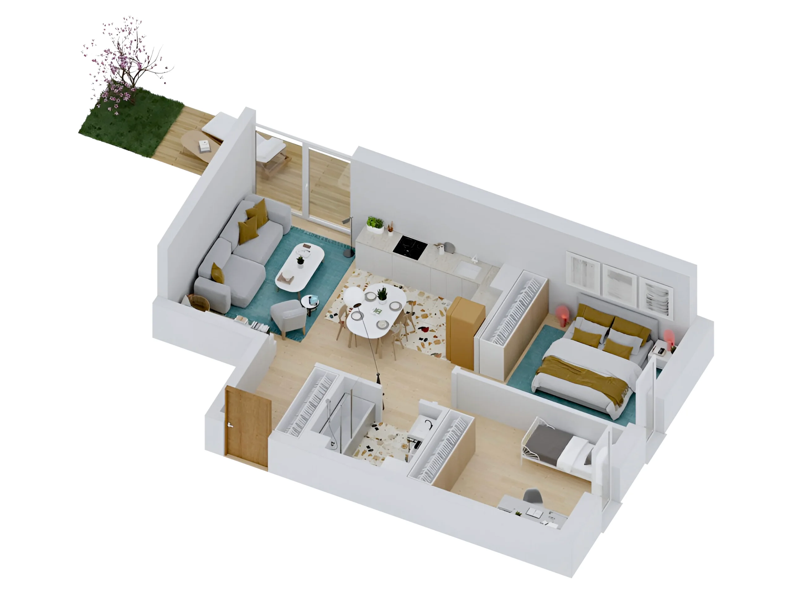 Rzut lokalu Sikorskiego Residence A0/7